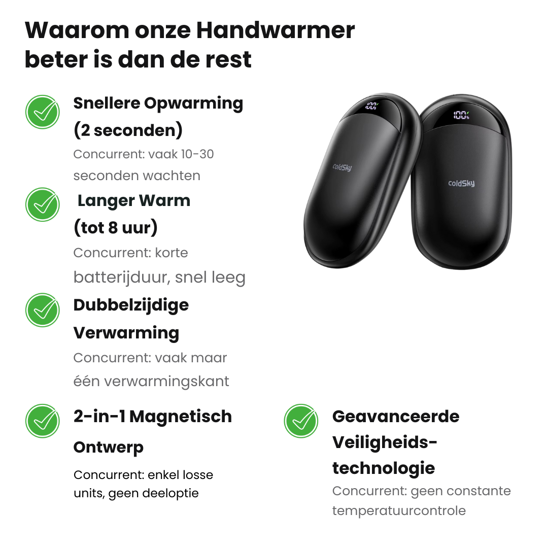 Premium Handwarmer – Ultiem Comfort in de Kou