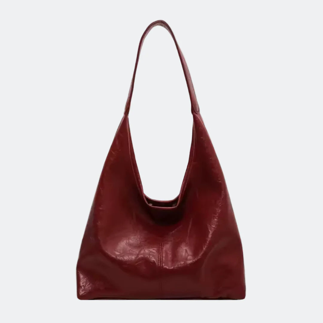 Vintage-Style Shoulder Bag van Vegan Leer – Slouchy & Stijlvol