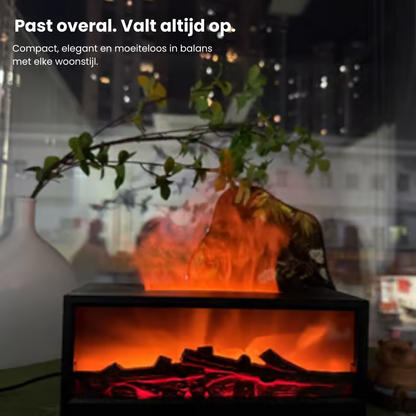 AromaGlow – Luxe Vlam Aroma Diffuser voor Warmte & Sfeer