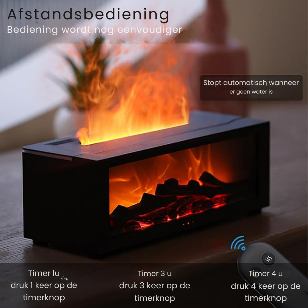 AromaGlow – Luxe Vlam Aroma Diffuser voor Warmte & Sfeer