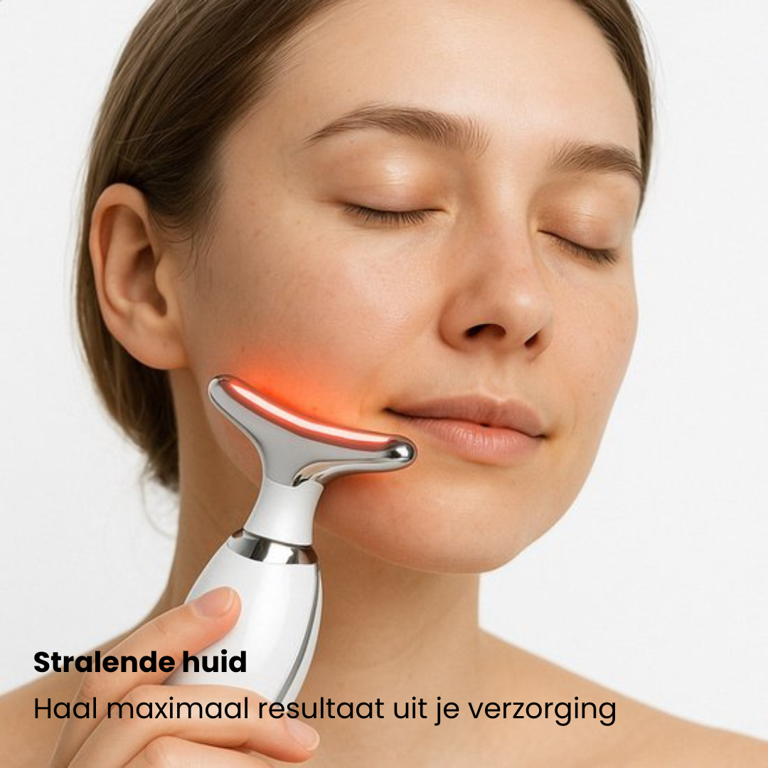 Lumilift skin - voor Gezicht & Hals met LED en EMS