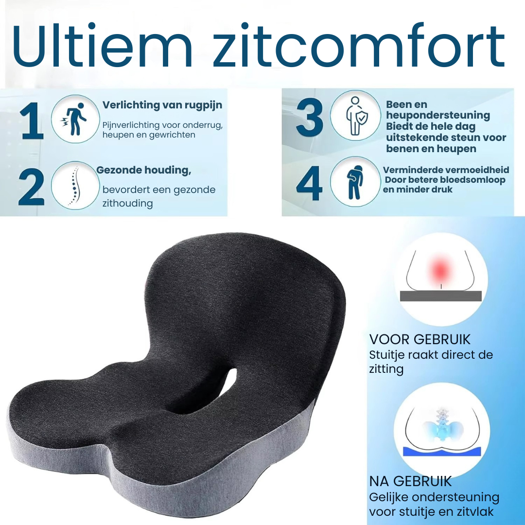 Body Relief Zitkussen met Rugondersteuning (kopie)