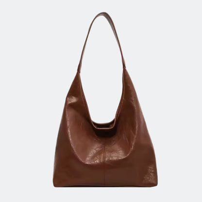 Vintage-Style Shoulder Bag van Vegan Leer – Slouchy & Stijlvol